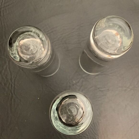 Patron Tequila 3 Ounce Shot Glass Silver Set Of 3 Bar Accessories Entertaining - Picture 4 of 5